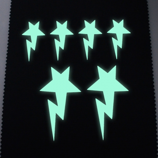 Glow In The Dark Iron-on Transfer Stickers